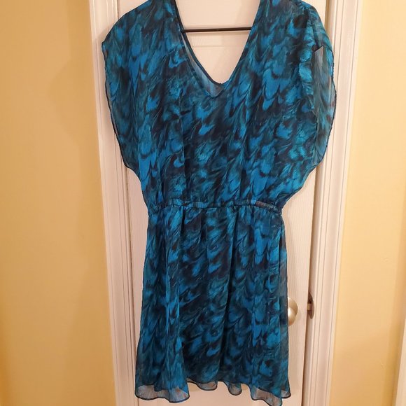 Express Dresses & Skirts - Express Blue and Green Dress